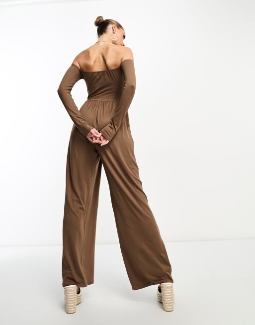 Miss selfridge bardot jumpsuit online