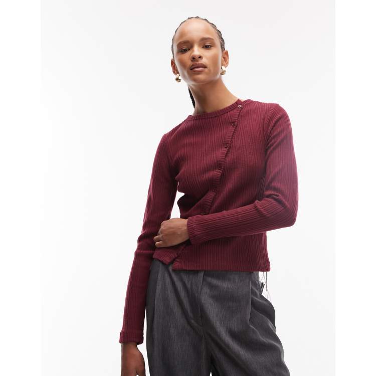 Asos Burgundy Ralph Lauren T Shirt ASOS DESIGN Soft Touch Brushed