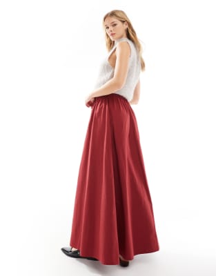 ASOS DESIGN SOFT TOUCH CIRCLE MAXI SKIRT 