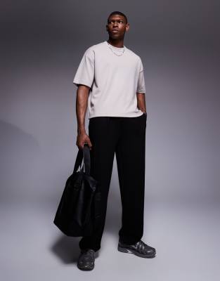Asos Design Soft Touch Interlock Oversized Boxy T-shirt