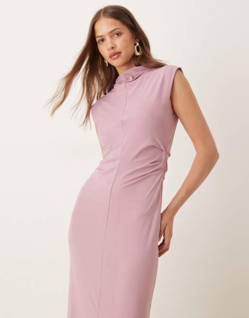 long formal dresses for mother of the bride Linen Blend Bow Strap Midi Dress | Dresses & Jumpsuits