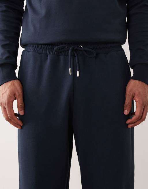 ASOS DESIGN soft touch oversized sweatpants in navy - part of a set, 4 of 5