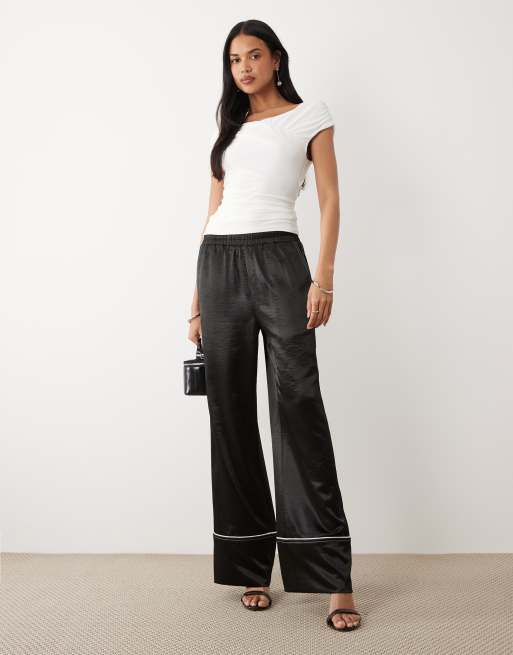 ASOS DESIGN soft touch ruched shoulder grazer top in white, 2 of 4