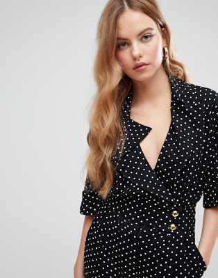 asos polka dot jumpsuit