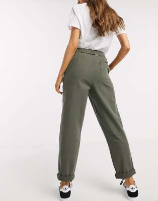 ASOS DESIGN soft twill easy peg pants