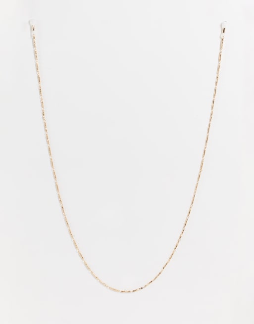 ASOS DESIGN - Solbrillekæde med fine, guldfarvede detaljer