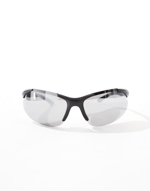 ASOS DESIGN – Solglasögon i racerstil med spegelglas, 4 av 4