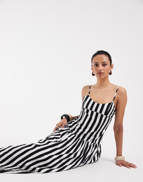 ASOS DESIGN – Solklänning med sänkt midja och rund kjol - view 1