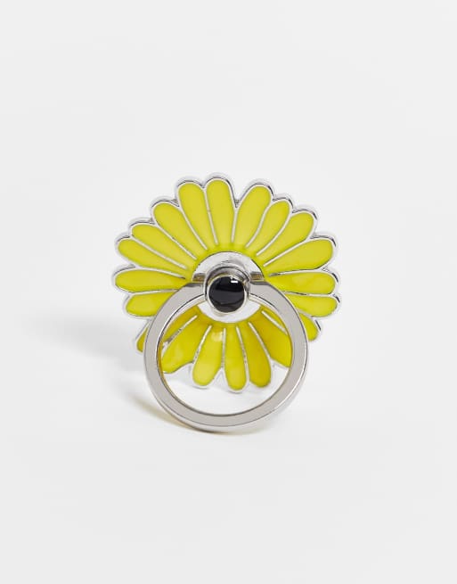 ASOS DESIGN – Solrosformad mobilring