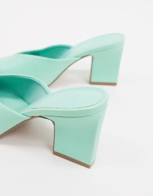 mint green mules