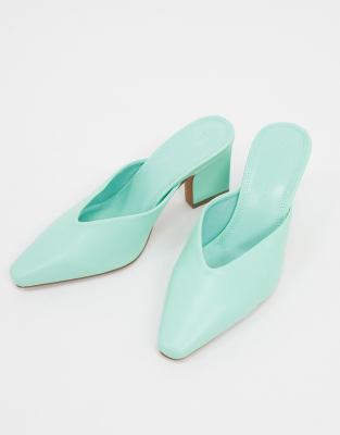 mint green mules