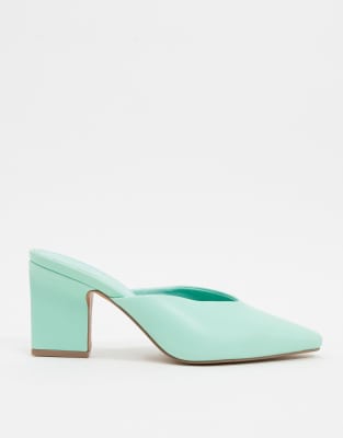mint green mules