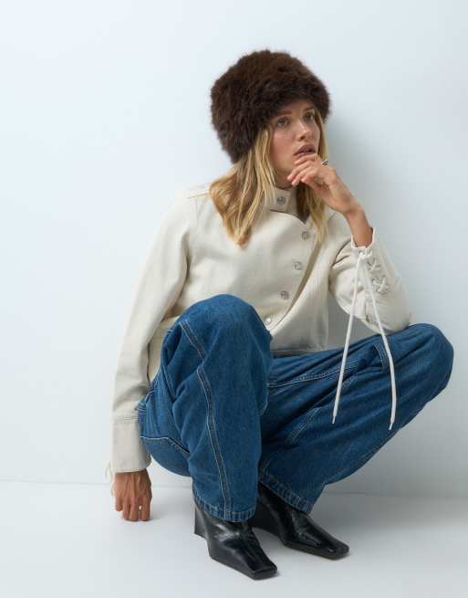 ASOS DESIGN - sombrero cossack de piel sintética en chocolate, 2 de 4