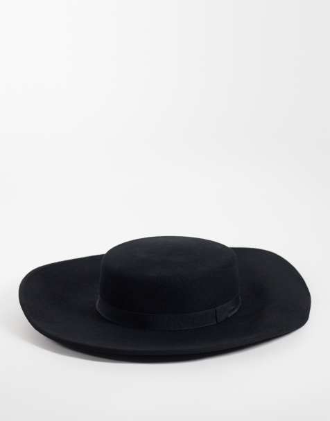 ASOS DESIGN - sombrero de ala ancha negro - view 1