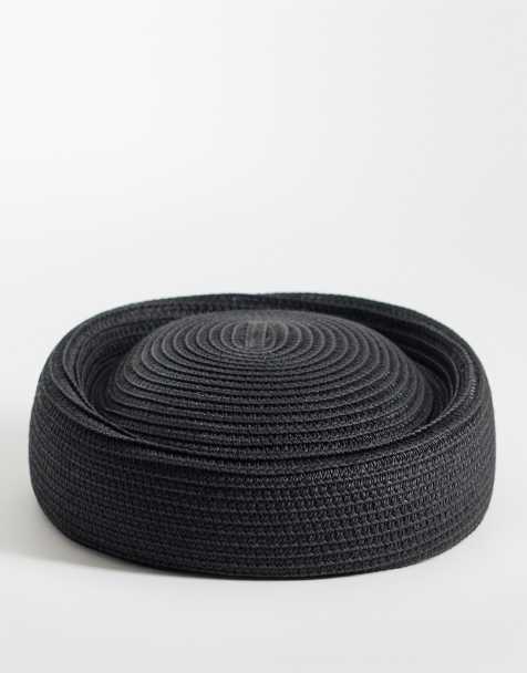 ASOS DESIGN - Sombrero negro estilo casquete de paja - view 1