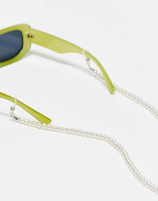 ASOS DESIGN – Sonnenbrillenkette aus Glaskunstperlen