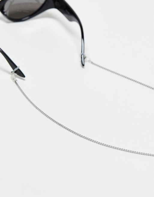 FhyzicsShops DESIGN – Sonnenbrillenkette aus wasserfestem Edelstahl in Silberoptik 