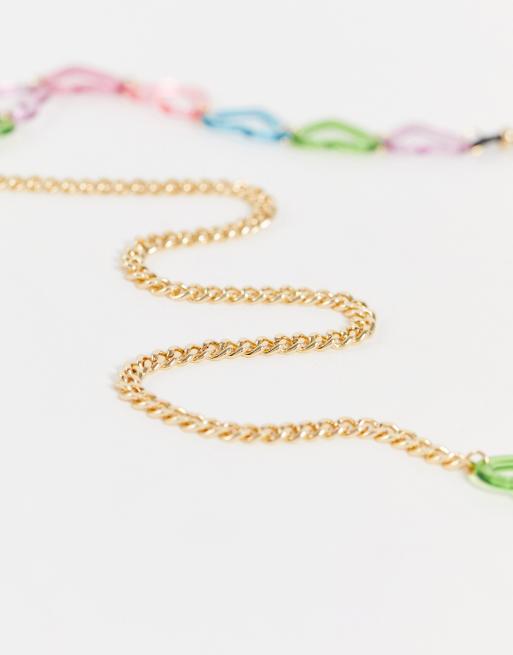 ASOS DESIGN – Sonnenbrillenkette mit Herzdetails aus Kunststoff , 4 von 4
