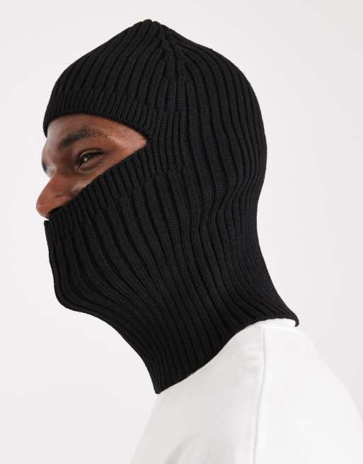 ASOS DESIGN - Sort balaklava i strik, 3 af 3