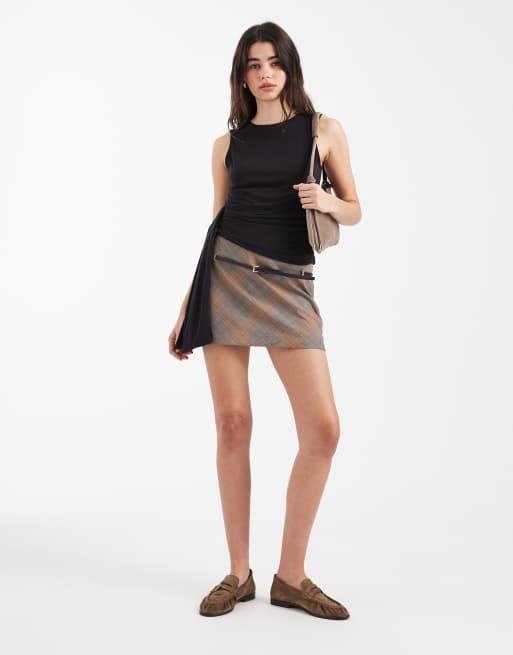 ASOS DESIGN - Sort blød tanktop med rynket talje med drapering, 2 af 4