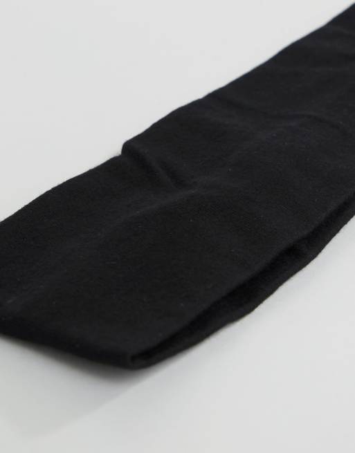 ASOS DESIGN - Sort bredt hårbånd i jersey, 3 af 4