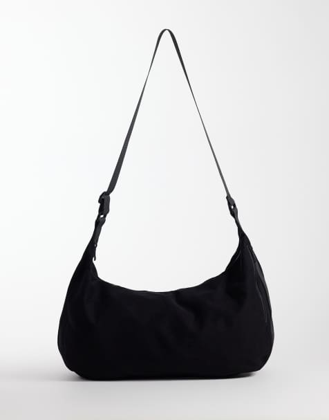 ASOS DESIGN - Sort crossbody-taske i kanvas - view 1