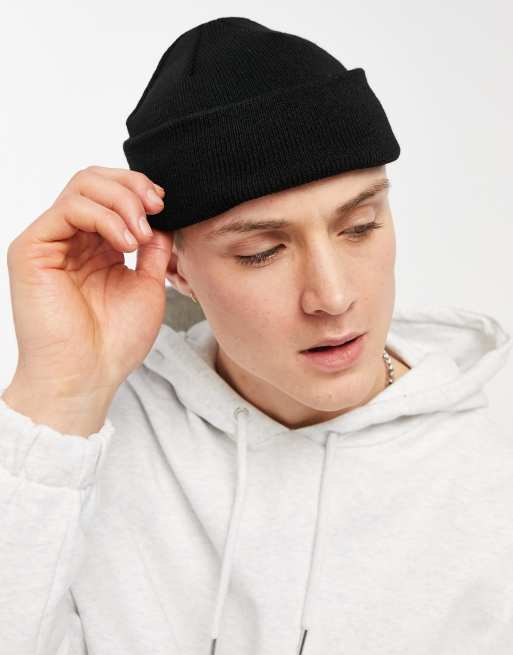 ASOS DESIGN - Sort fiskerhue