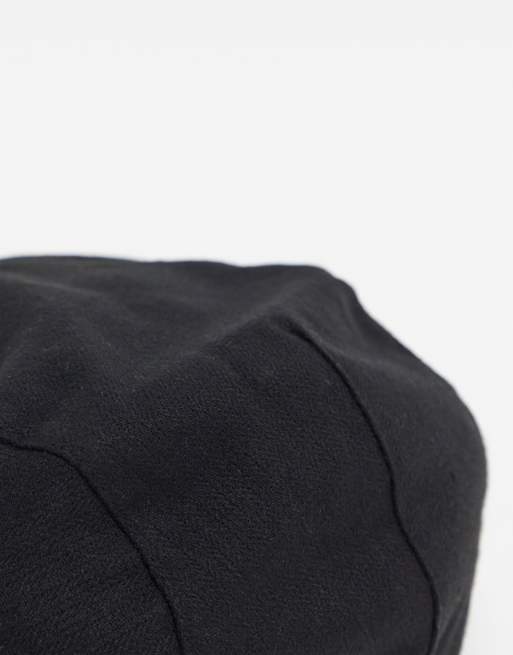 ASOS DESIGN - sort flad Sixpence kasket, 3 af 4