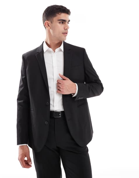 ASOS DESIGN - Sort habitjakke i regular fit - view 1