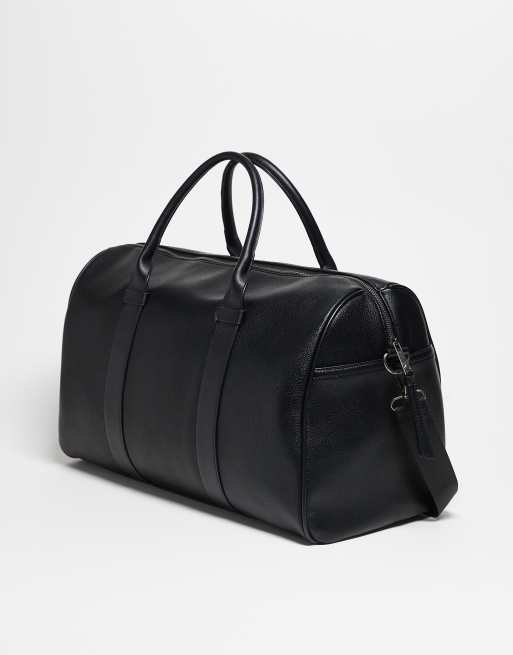 ASOS DESIGN - Sort hold-all-taske i imiteret læder, 3 af 4