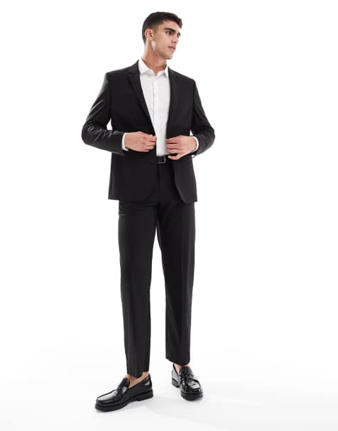ASOS DESIGN - Sort jakkesæt i regular fit - view 1