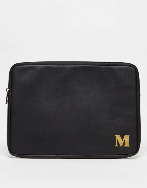 ASOS DESIGN - Sort laptopetui med M-initial
