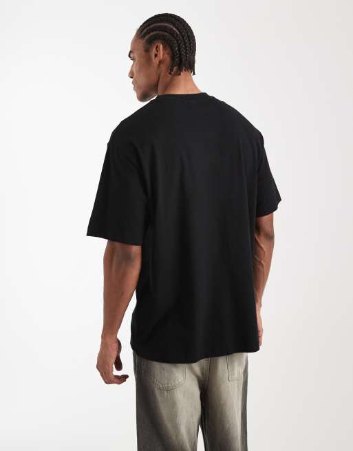 ASOS DESIGN - Sort og afslappet T-shirt med surferprint på ryggen, 3 af 5