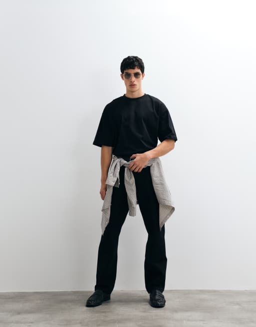 ASOS DESIGN - Sort og oversized T-shirt i kraftigt stof, 2 af 5