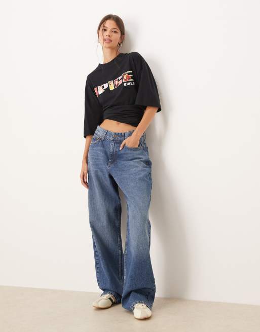 ASOS DESIGN - Sort og oversized T-shirt med Spice Girls Baby-print, 2 af 4