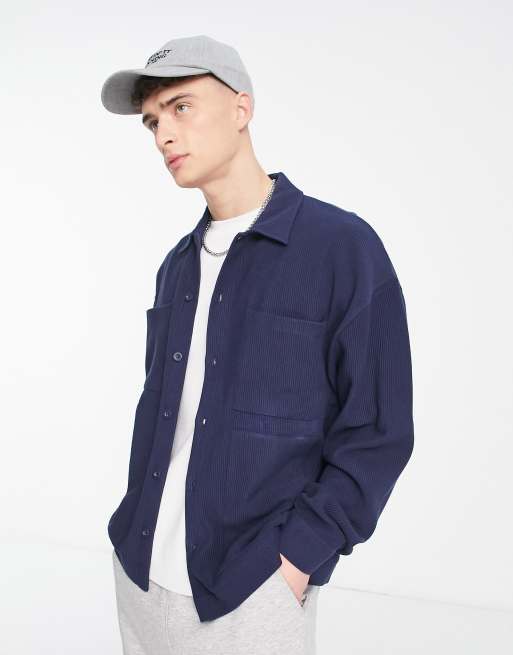 ASOS DESIGN - Sort oversized elegant jakke i jersey