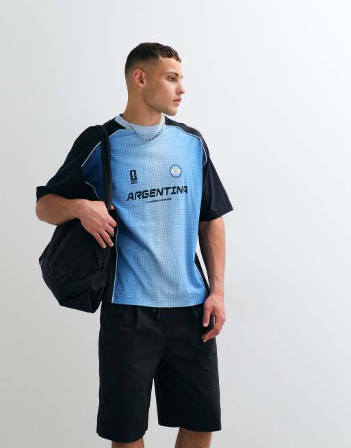 ASOS DESIGN - Sort oversized T-shirt med FIFA World Cup Argentina-print, 3 af 5