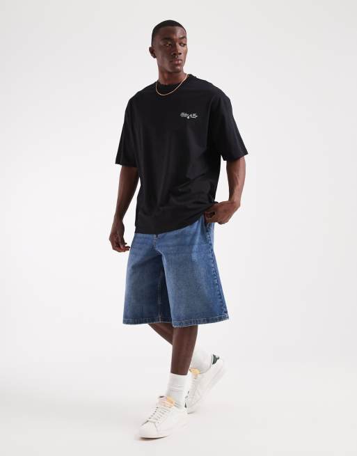 ASOS DESIGN - Sort oversized T-shirt med 'Palais de Ceu'-grafik , 2 af 5