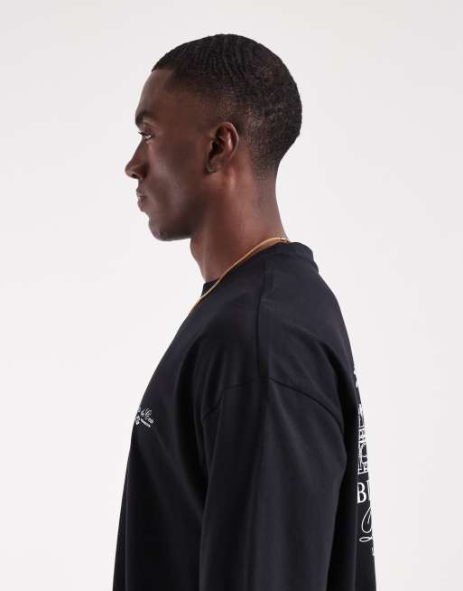 ASOS DESIGN - Sort oversized T-shirt med 'Palais de Ceu'-grafik , 5 af 5