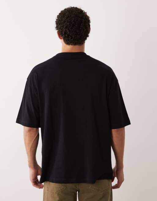 ASOS DESIGN - Sort oversized T-shirt med scenisk print, 3 af 5
