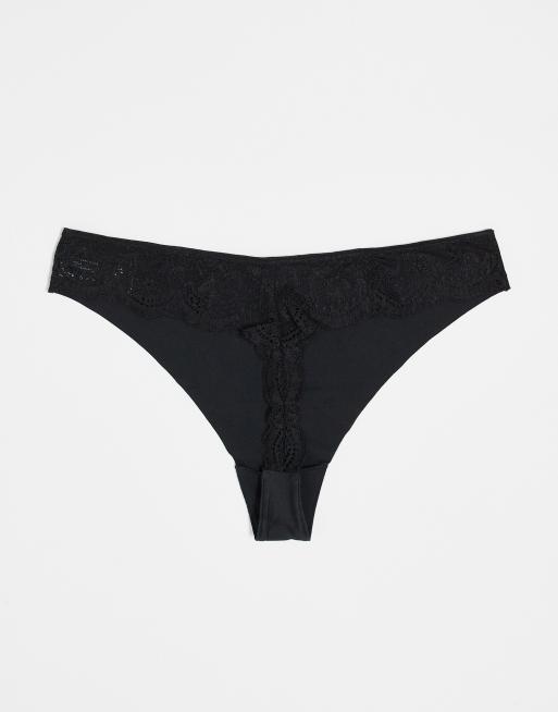 ASOS DESIGN - Sort pakke med 3 usynlige blonde-G-strenge, 3 af 4