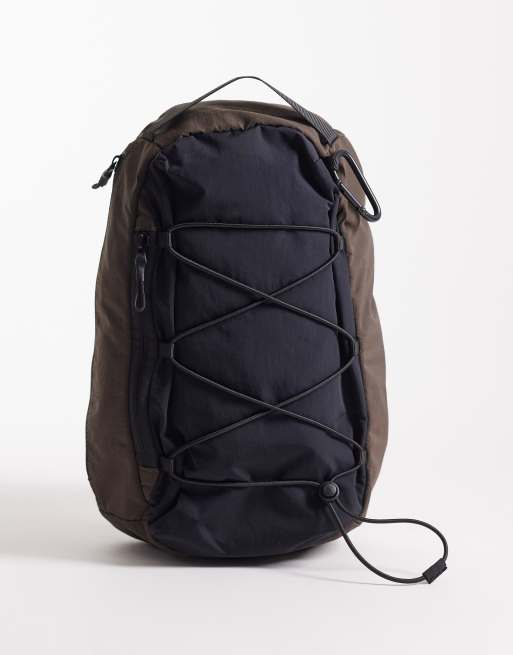 ASOS DESIGN - Sort rygsæk med løbesnor, 2 af 5