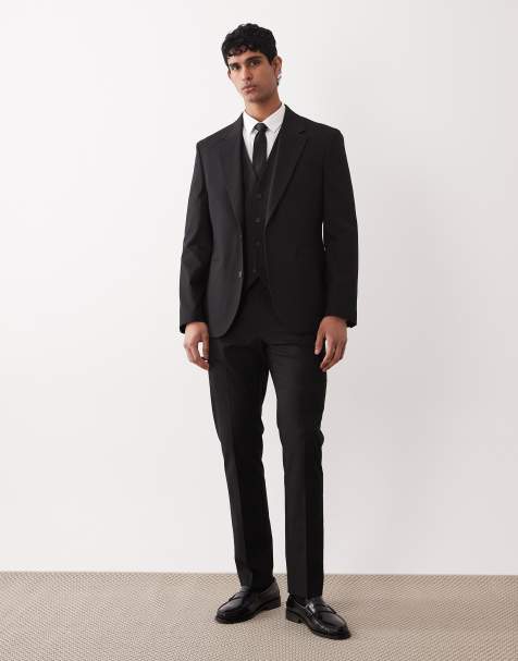 ASOS DESIGN - Sort slim-jakkesæt - view 1