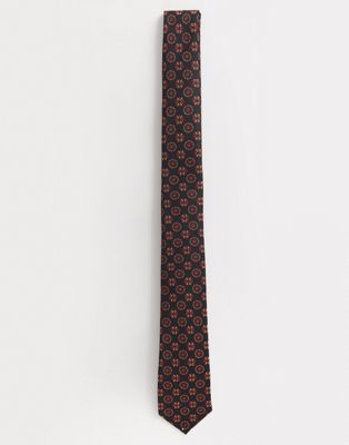 ASOS DESIGN -Sort smalt slips med geometrisk print