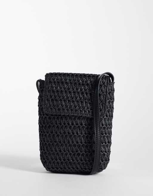 ASOS DESIGN - Sort strikket crossbody-taske, 2 af 4