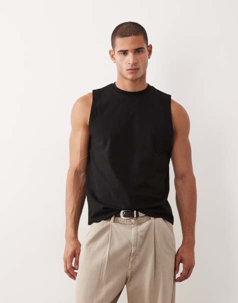 ASOS DESIGN - Sort tanktop i regular fit - view 1