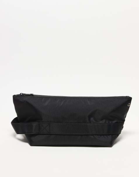 ASOS DESIGN - Sort toilettaske i nylon - view 1