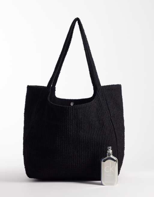 ASOS DESIGN - Sort totebag med tekstur, 3 af 4