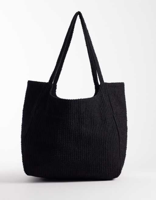 ASOS DESIGN - Sort totebag med tekstur, 4 af 4