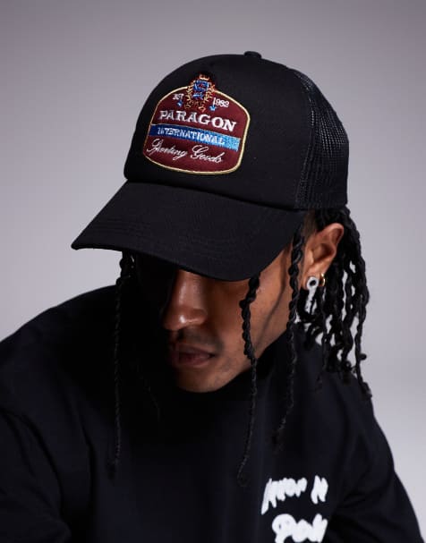 ASOS DESIGN - Sort trucker-kasket med 'Paragon'-mærke - view 1